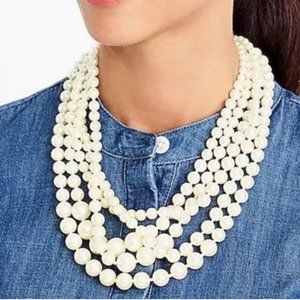 J.Crew Factory Faux Pearl Necklace NWT